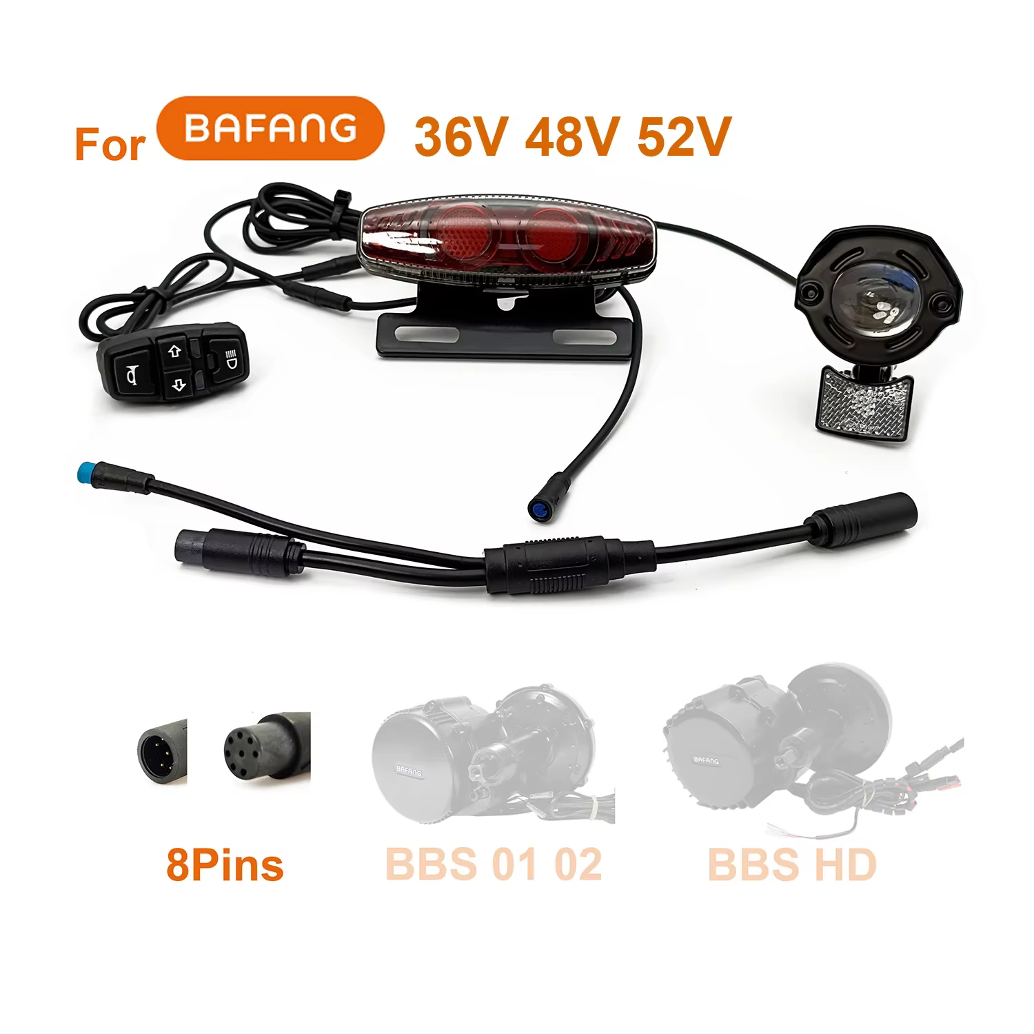Kit d'éclairage universel pour vélo électrique EBKE