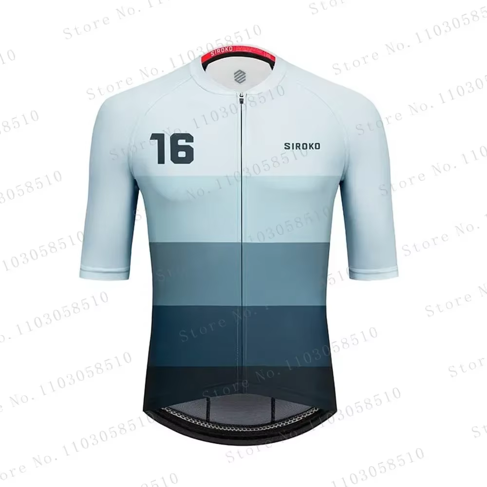 Siroko Replica – maillot de cyclisme pour hommes, chemise d'été à manches courtes pour VTT, haut de triathlon, vêtements de sport de plein air, vêtements respirants