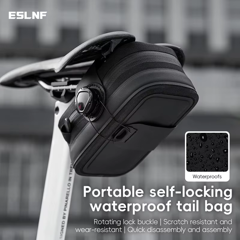 ESLNF sac de cyclisme étanche à la pluie sac de selle de vélo de montagne Portable sac