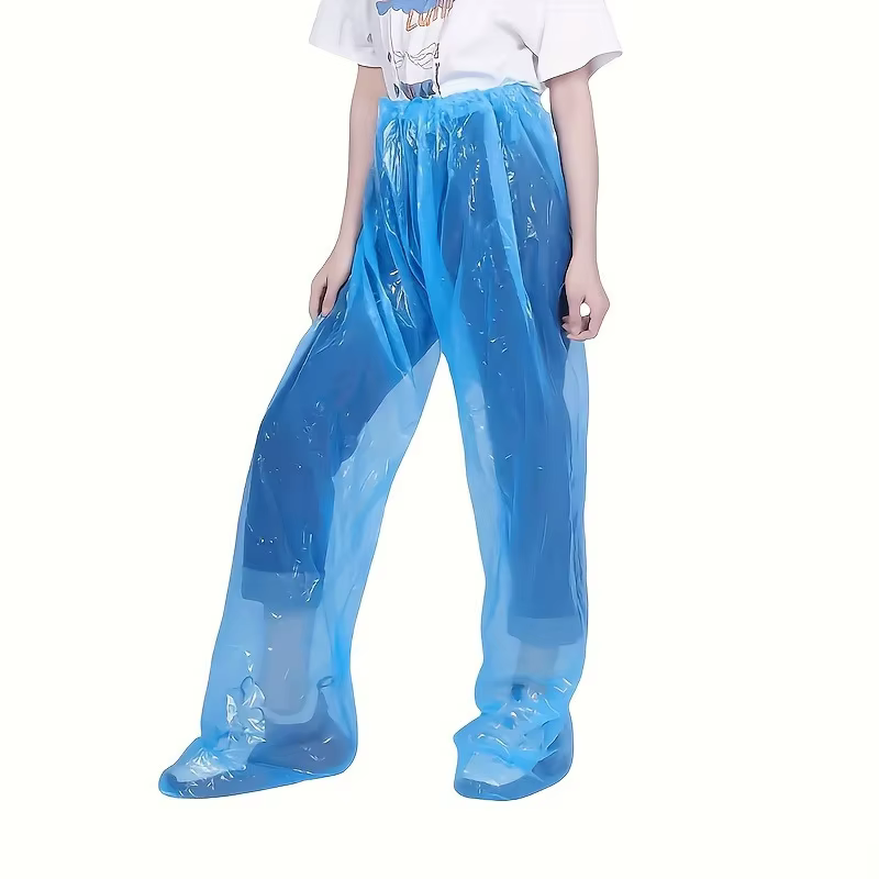 5/10 pièces imperméable jetable pantalon Portable résistant aux éclaboussures fendu