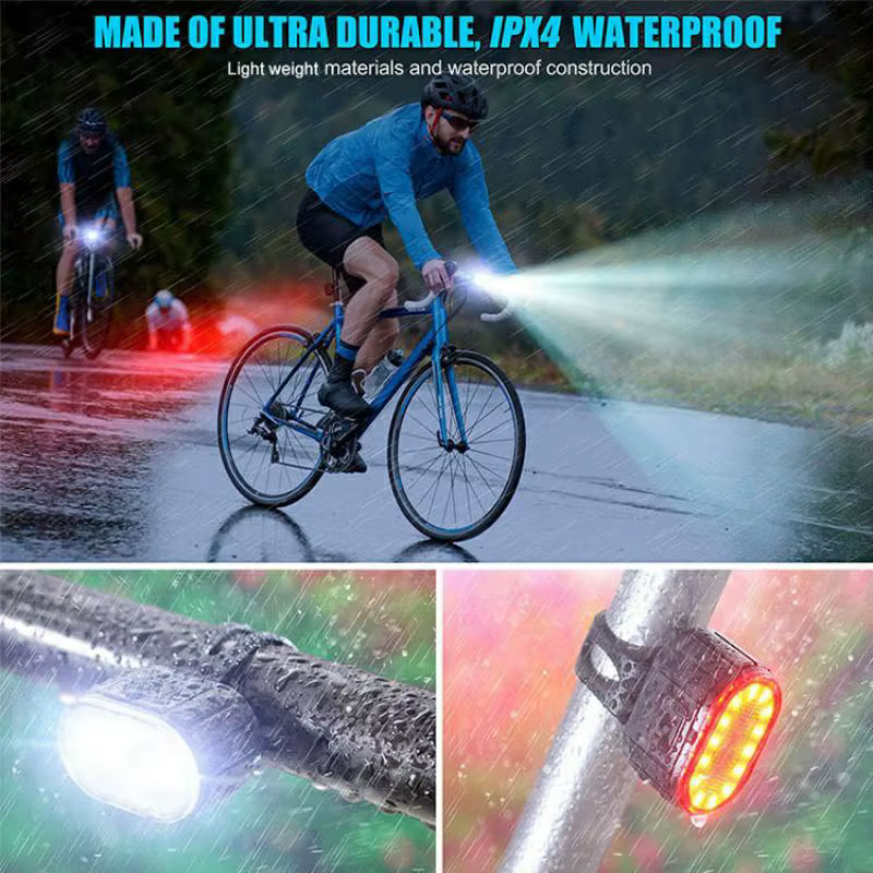 Feux de vélo LED USB lampe