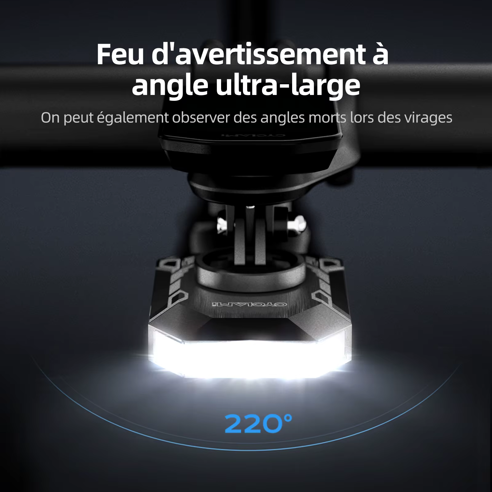 Phare de vélo CYCLAMI CL350 pour Garmin XOSS IGPSPORT Magene GPS G2 4000mAH Lampe avant
