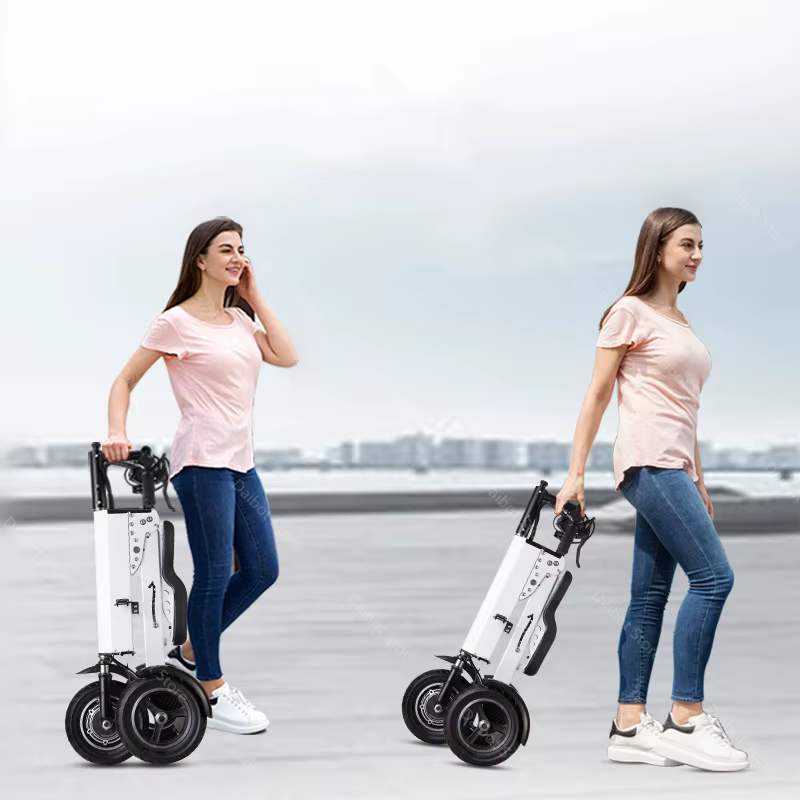 Trottinette électrique pliable légère avec siège pour femme