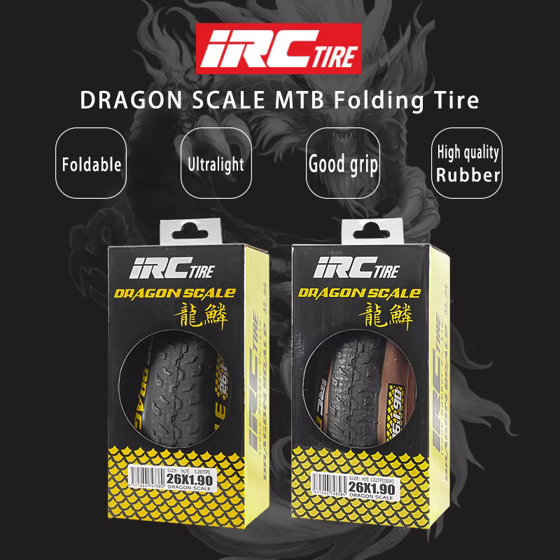 IRC vtt pneu de vélo 26 pouces pliable bord jaune 27.5/29*1.95120TPI ultraléger Anti-crevaison antidérapant tout-terrain