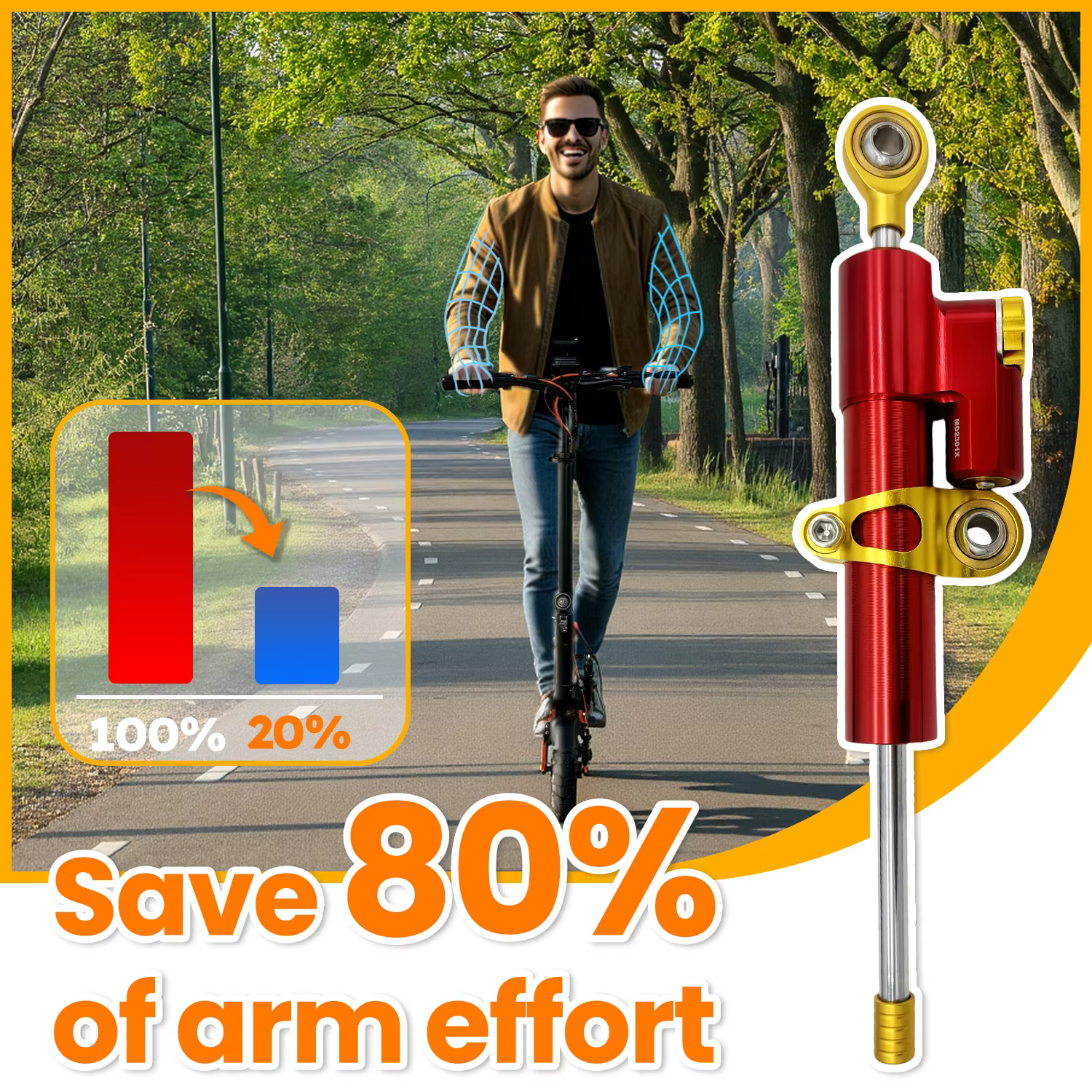 Amortisseur de direction pour trottinette électrique JOYOR T6 T10 Série T