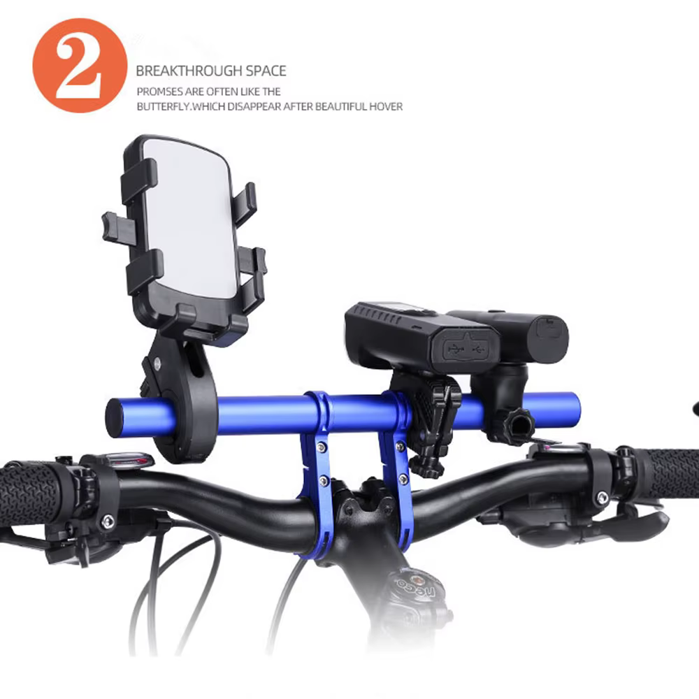 Support étendu de guidon de vélo 10/20/30cm