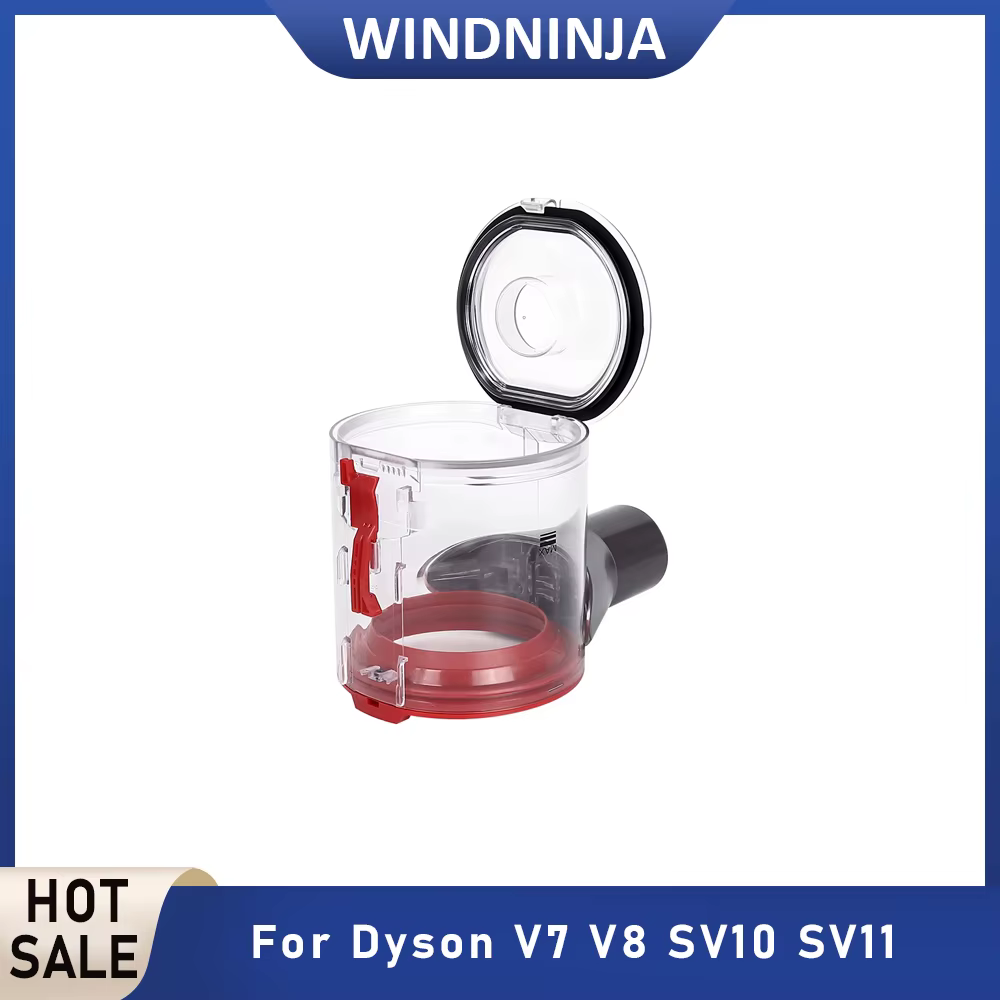 Seau à poussière sans fil portable pour aspirateur Dyson V7 V8, accessoires, bac à poussière amélioré, pièce de rechange pour poubelle