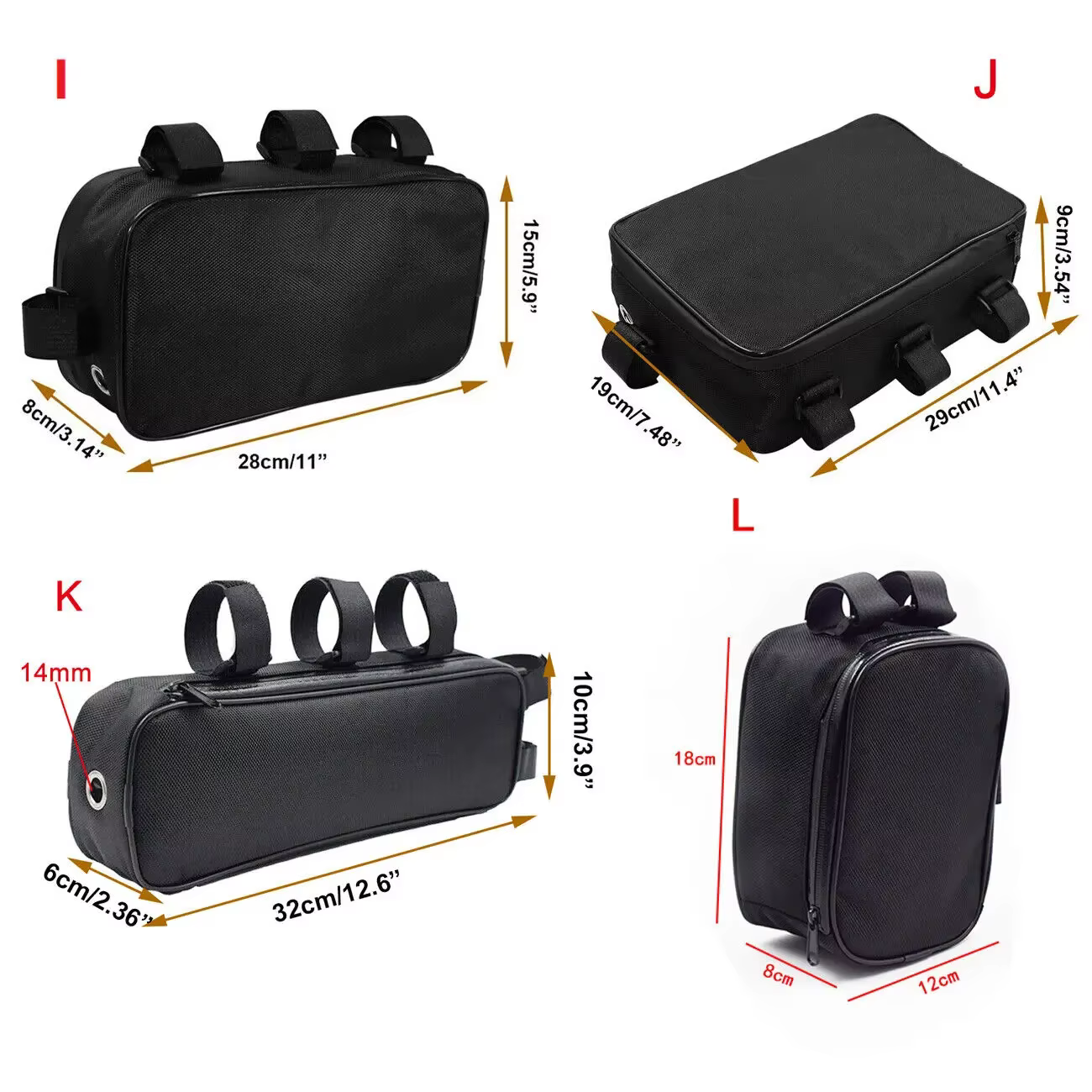 Sac de rangement pour cadre de vélo, taille 27, boîte à outils avant, boîte de rangement pour batterie, VTT, vélo électrique