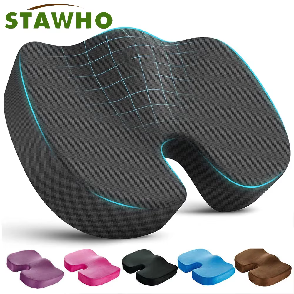 Coussin de siège Coccyx en mousse à mémoire de forme