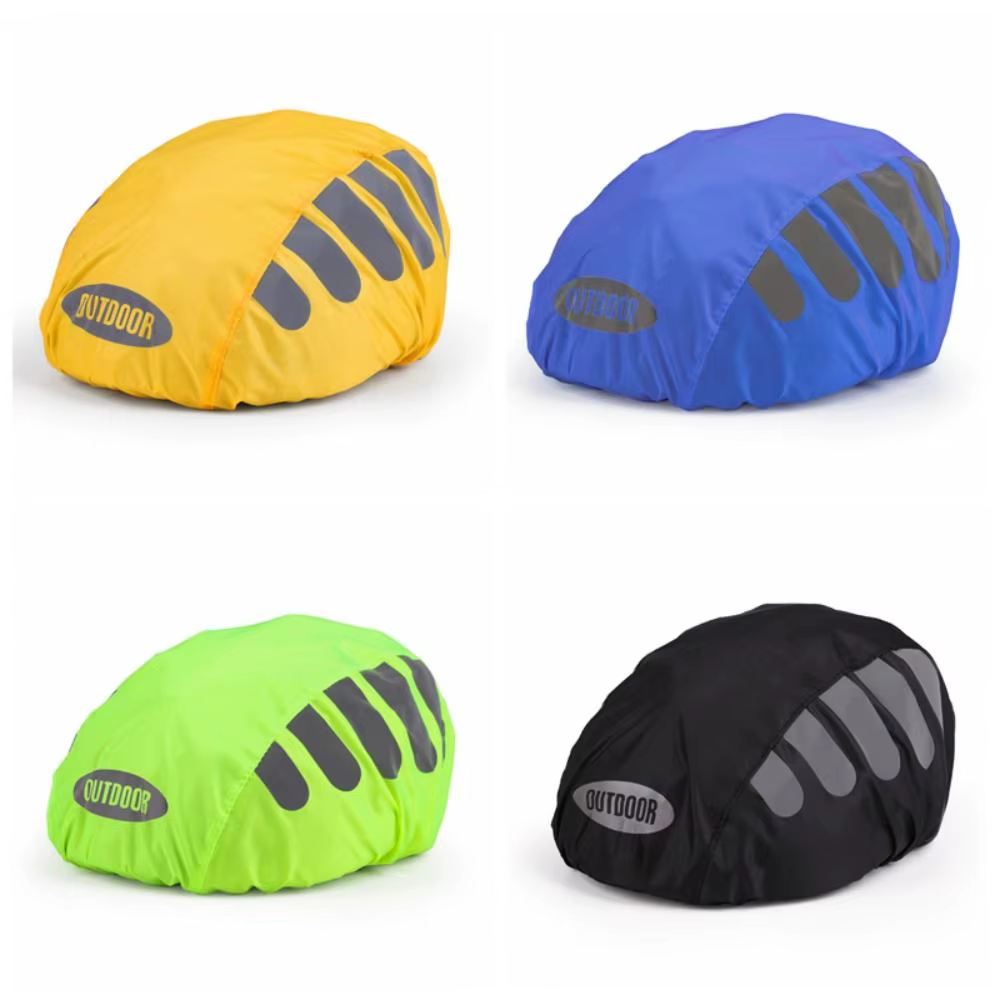 Bande réfléchissante casque de vélo housse de pluie haute visibilité coupe-vent