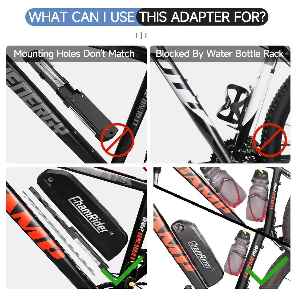 Support de support de montage de batterie de vélo électrique