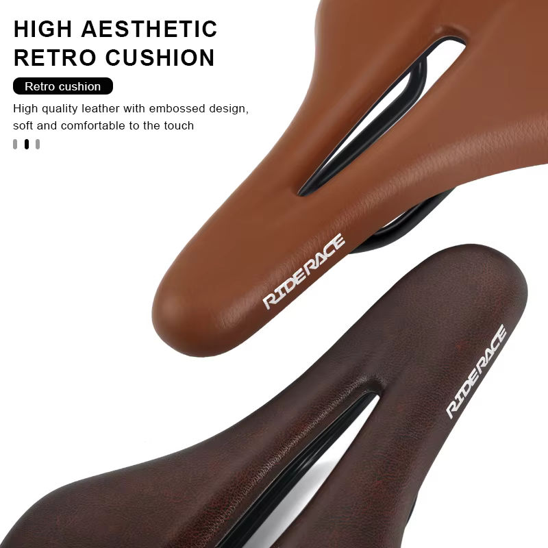 Selle de vélo ergonomique en cuir PU