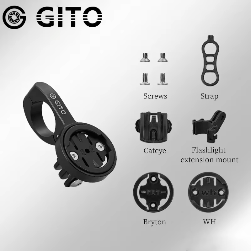 Support de compteur de vélo GITO Short TT Bar pour VTT