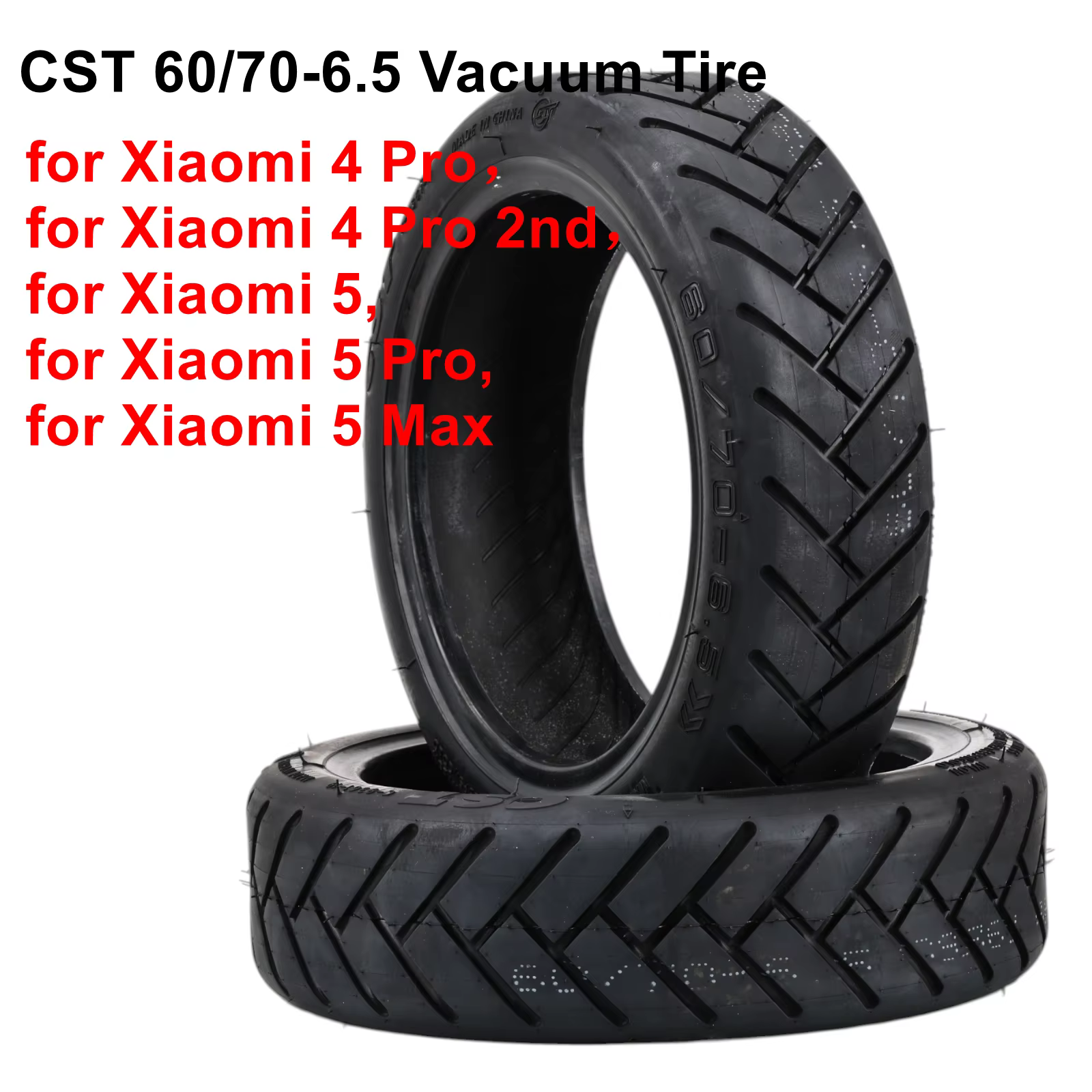 Pneu CST 60 70-6.5 pour trottinette électrique Xiaomi 4 Pro/5/5 Pro/5 Max