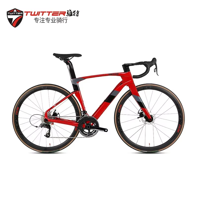 Vélo de route en fibre de carbone TWITTER avec transmission électronique EDS TX7100-24S