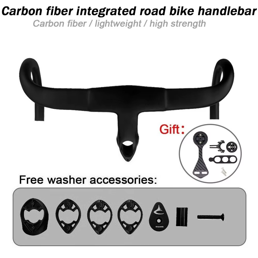 Guidon de vélo de route monobloc en fibre de carbone spécifique Pinarello