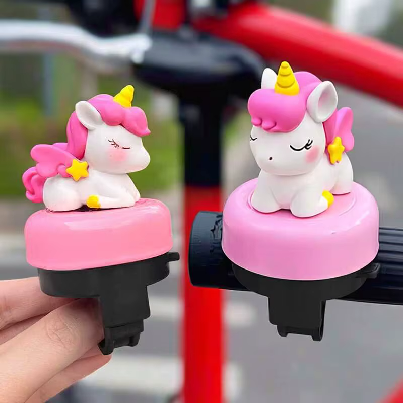 Sonnette de vélo licorne de dessin animé