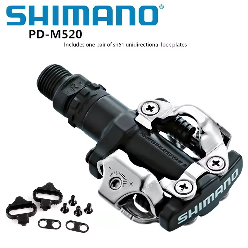 Pédales de vélo de montagne Shimano M520