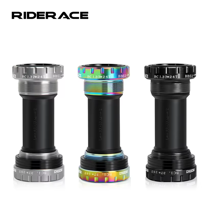RIDERACE support de pédalier de vélo roulement scellé 24MM BB SET BC1.37-24T BB51 BB52 filetage 68-73mm pour arbre central de VTT