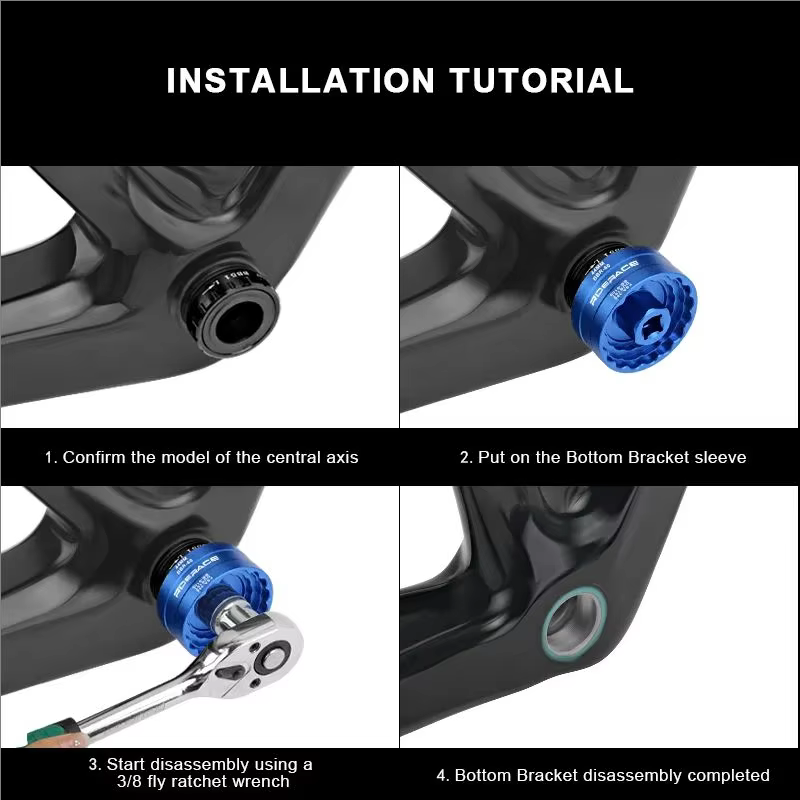 RIDERACE extracteur de support inférieur de vélo