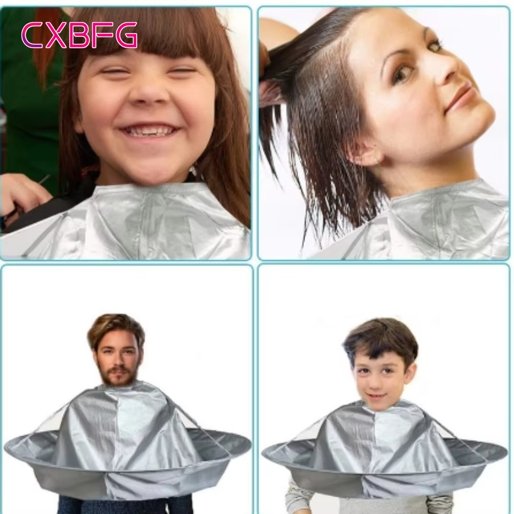Cape de coiffure créative bricolage Cape de coupe de cheveux tablier Cape de cou Capes de coupe de cheveux cadeau pour outils de coiffure accessoires de Salon