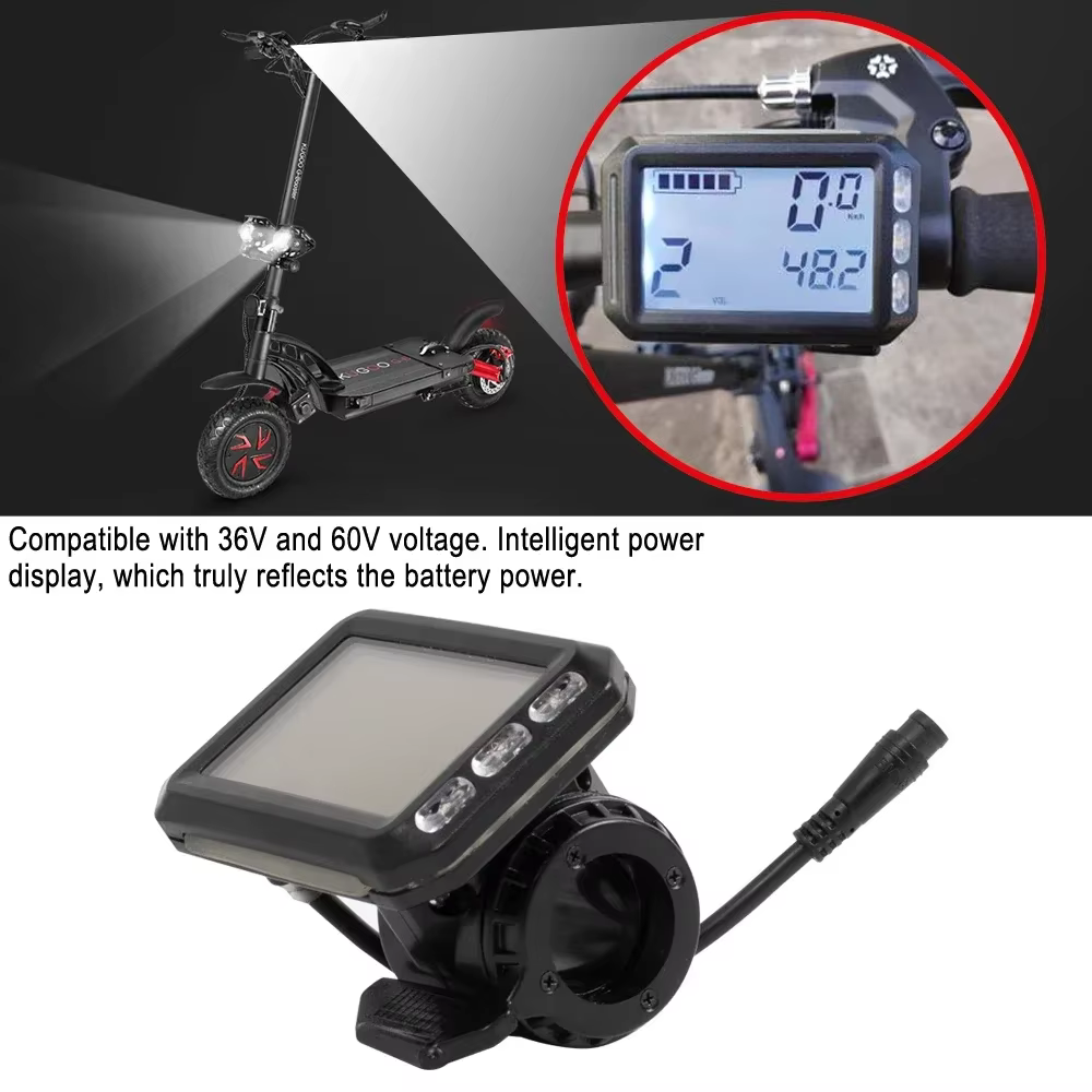 Tableau de bord d'affichage LCD pour Scooter électrique