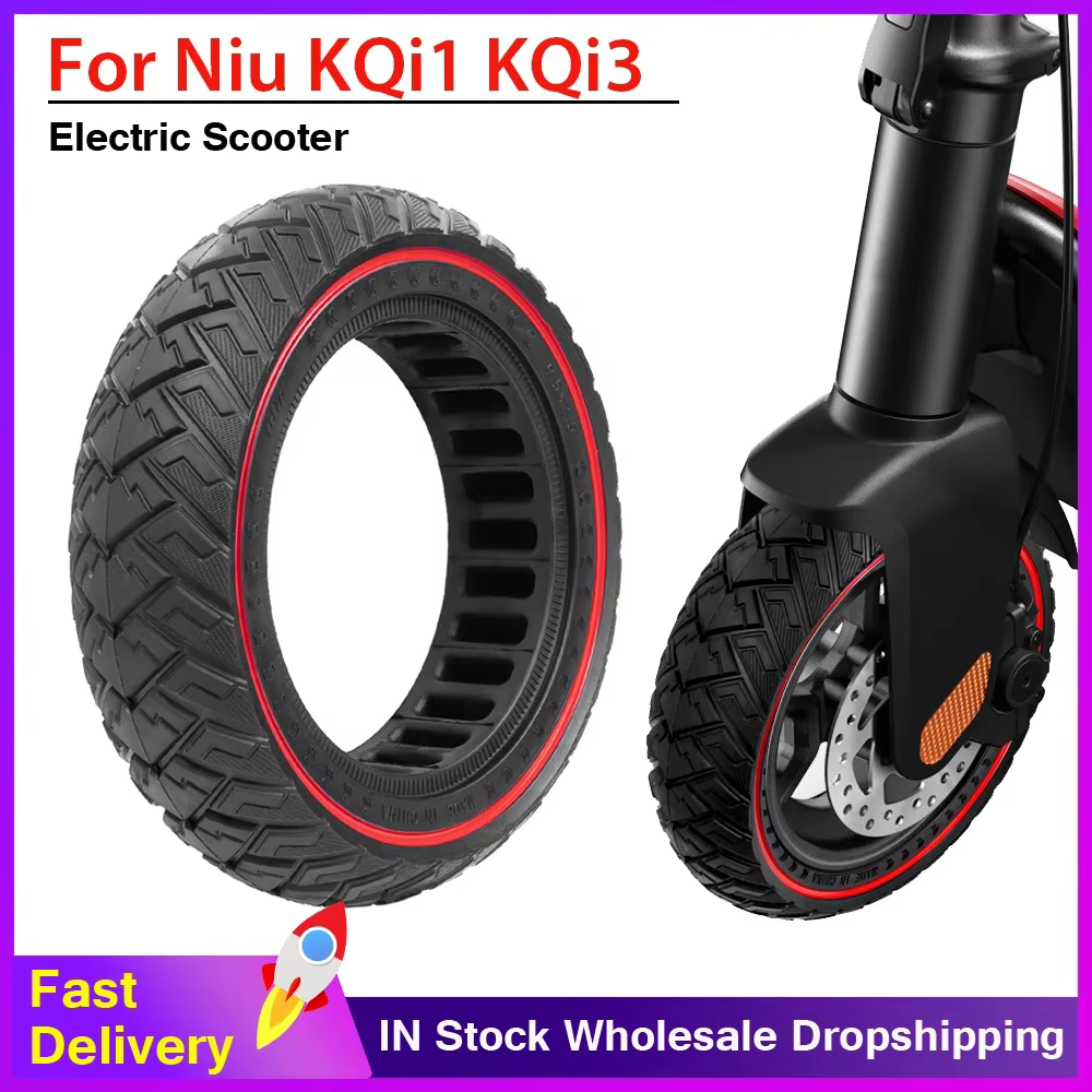 Trottinette électrique tout-terrain avec motif d'aile rouge pour Niu KQi1