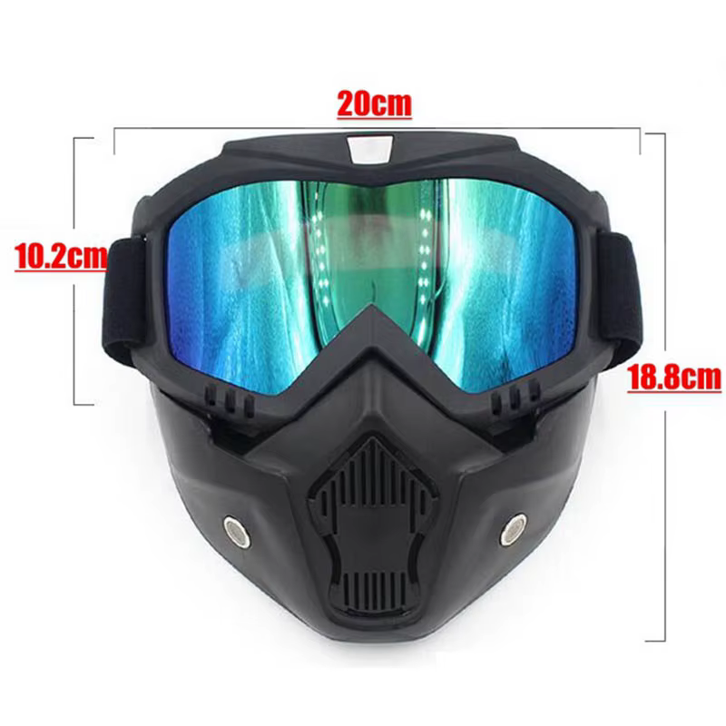 Casque de vélo intégral avec masque anti-buée