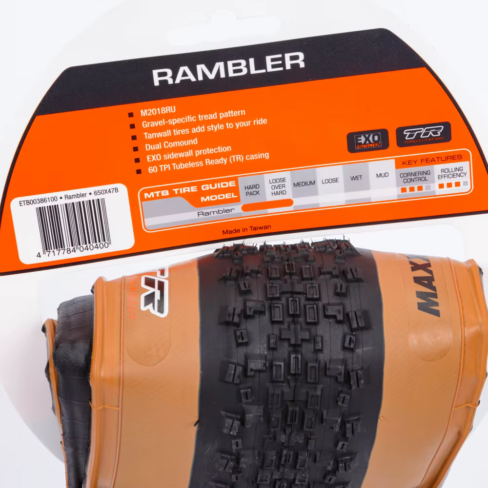 MAXXIS RAMBLER pneu de vélo de route pliant 650x47B 700x3 8/40/45/50C