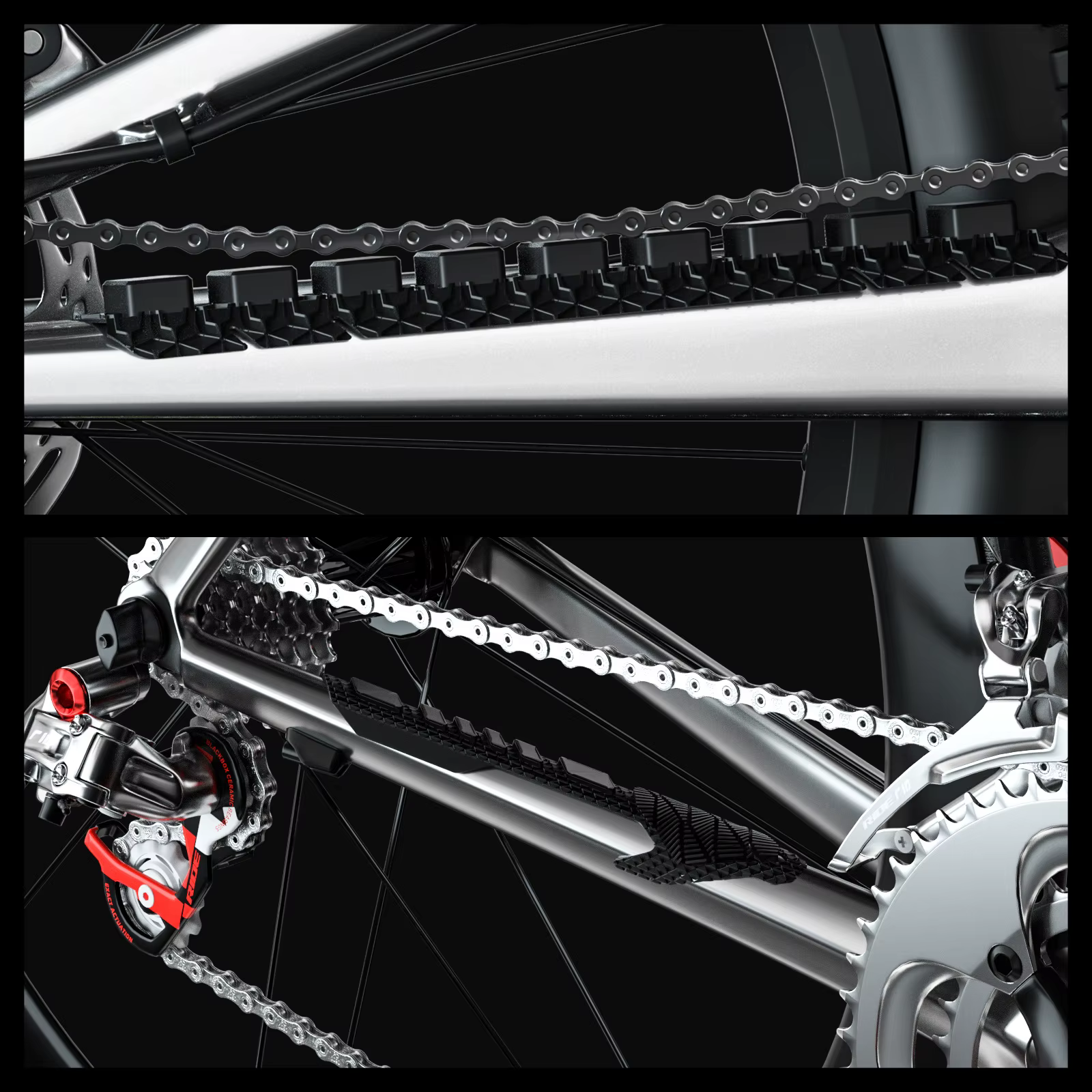 ENLEE – protecteur de cadre de vélo 3D en silicone