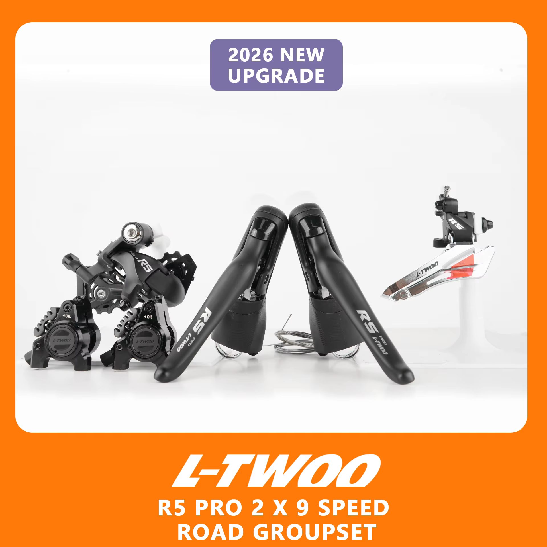 Nouveau groupe de transmission LTWOO R5 Pro 2x9 vitesses pour vélo de route 2026
