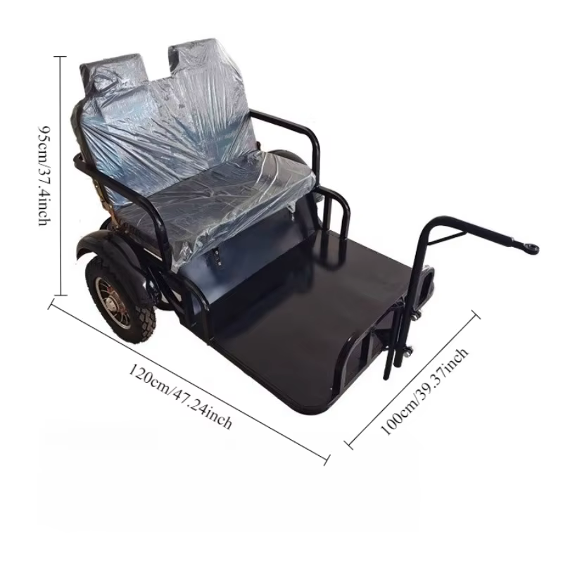 Remorque de vélo électrique d'extérieur en métal