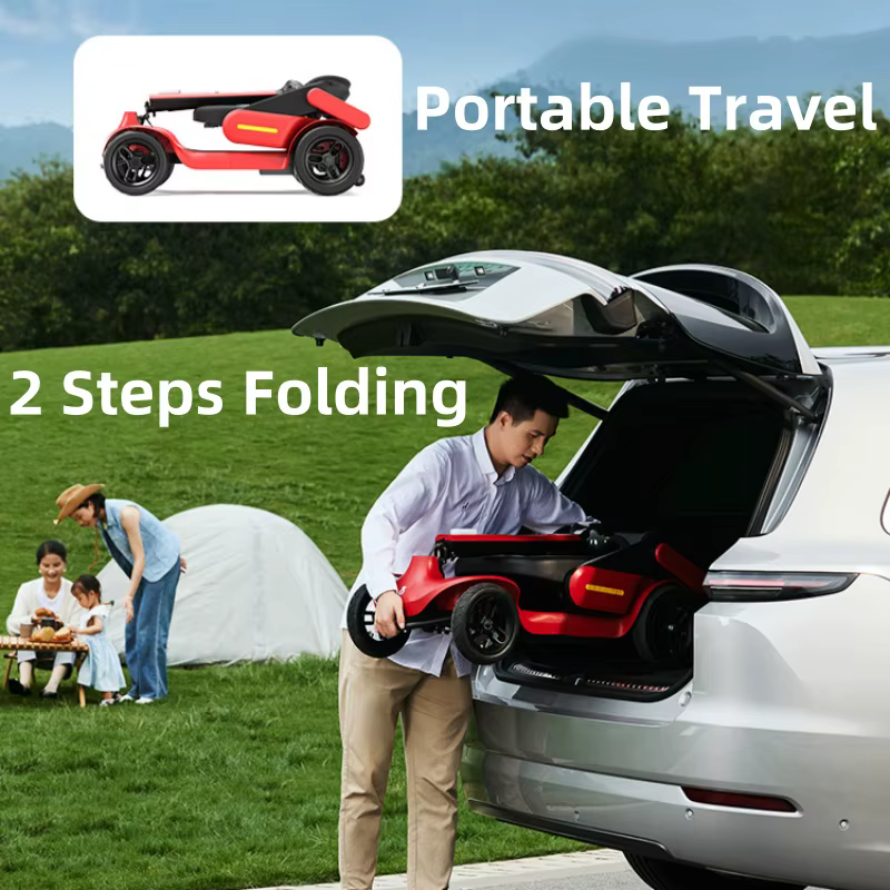 Scooter électrique adulte pliant pour longue Distance avec siège 250W