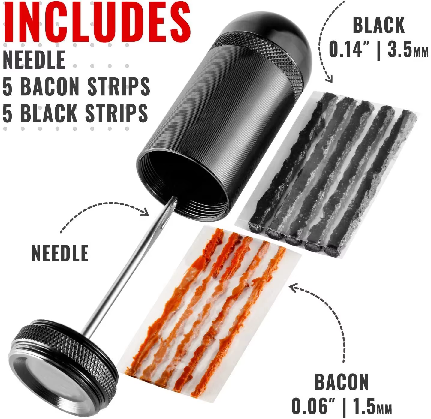 Kit de réparation de pneus Tubeless de vélo