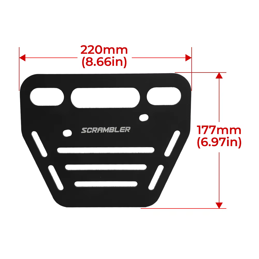 Porte-bagages latéral pour moto