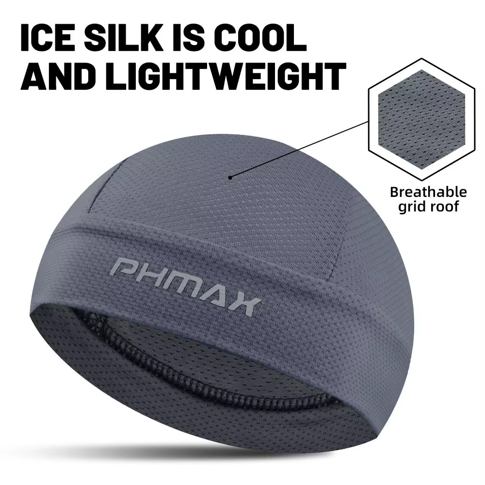 PHMAX haute qualité foncé chapeaux Bandana cyclisme sport casquette froide course absorbant respirant chapeau
