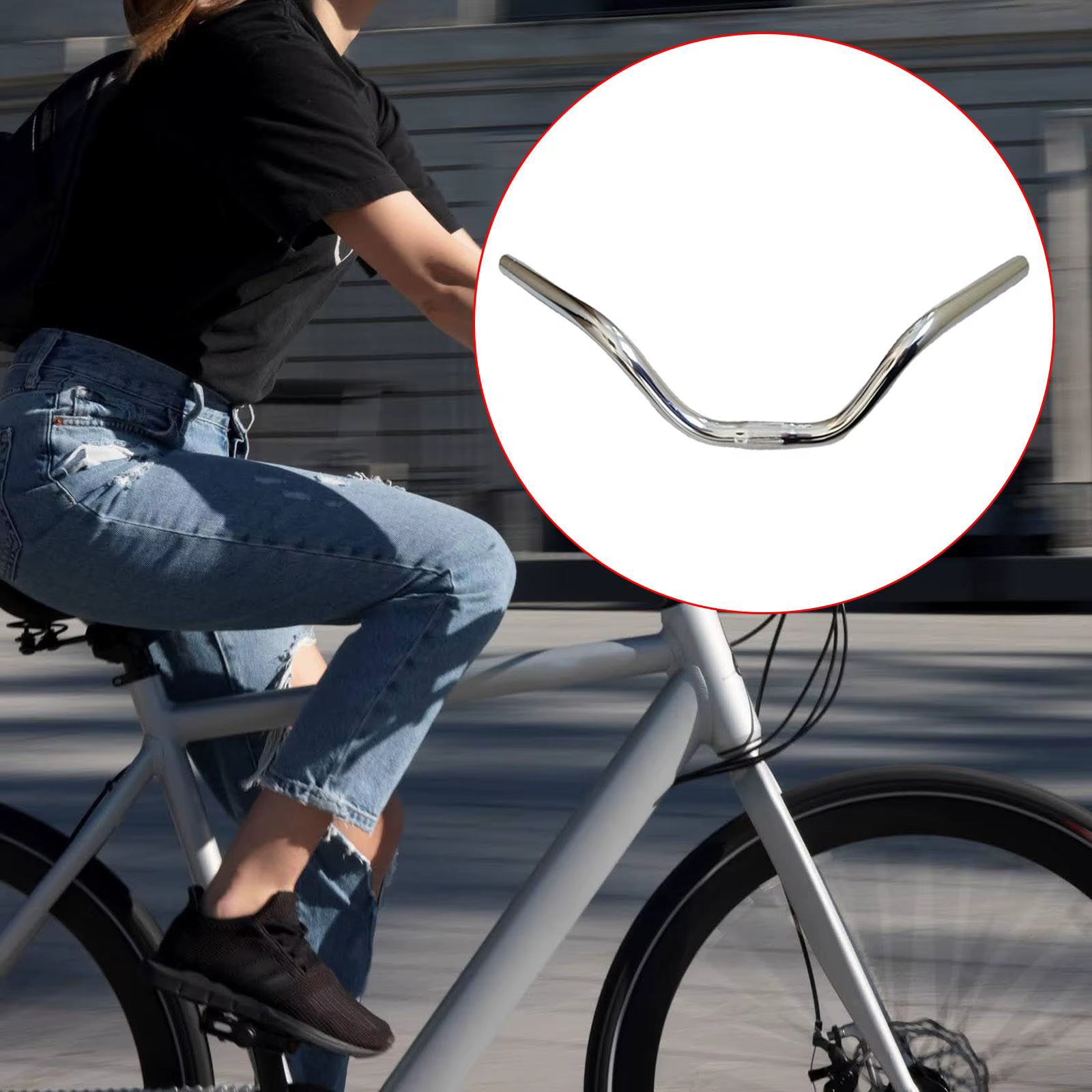 Guidon de vélo de route en alliage d'aluminium