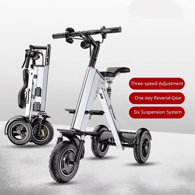Trottinette électrique pliable légère avec siège pour femme