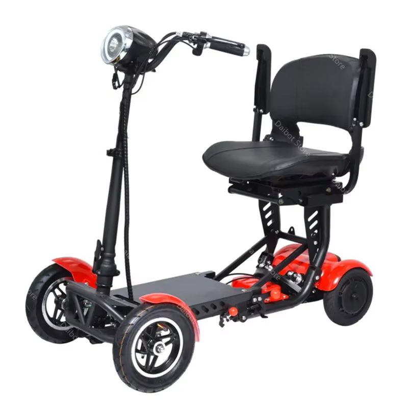 Promotion de Scooter électrique de 10 pouces personnes âgées 36V250W Scooters de mobilité pliables à double moteur 4 roues avec grand accoudoir vitesse maximale 18