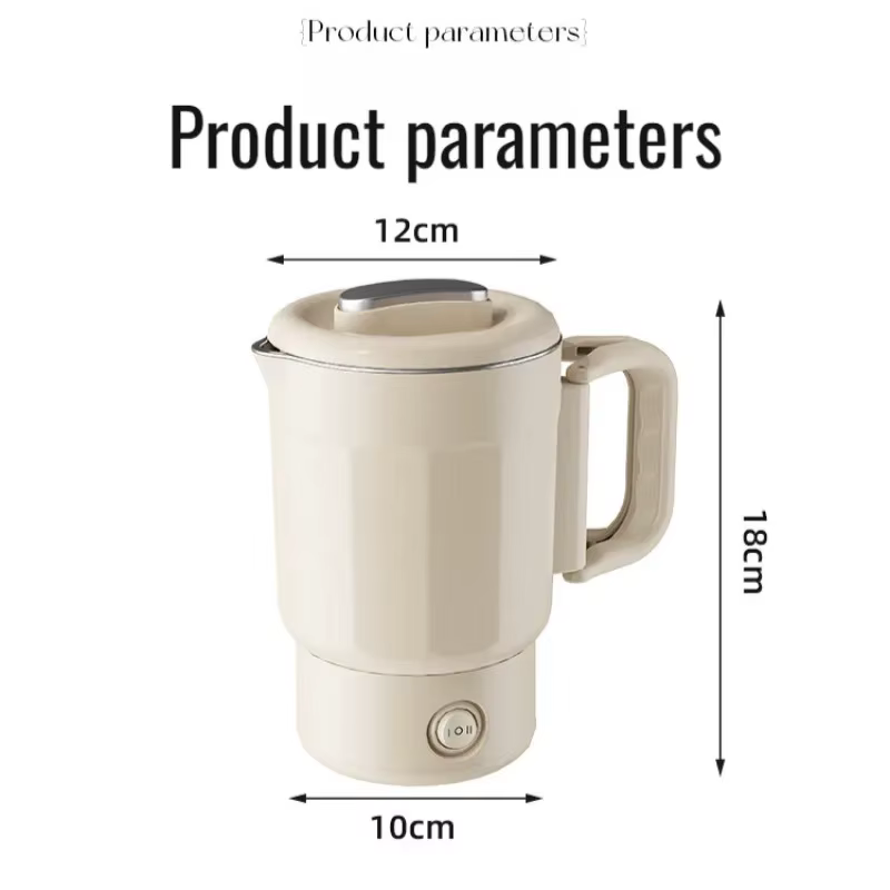 Nouveau 800ml 3 in1 bouilloire électrique 304 en acier inoxydable pliant bouilloire de voyage Portable ménage multi-fonction marmite marmite