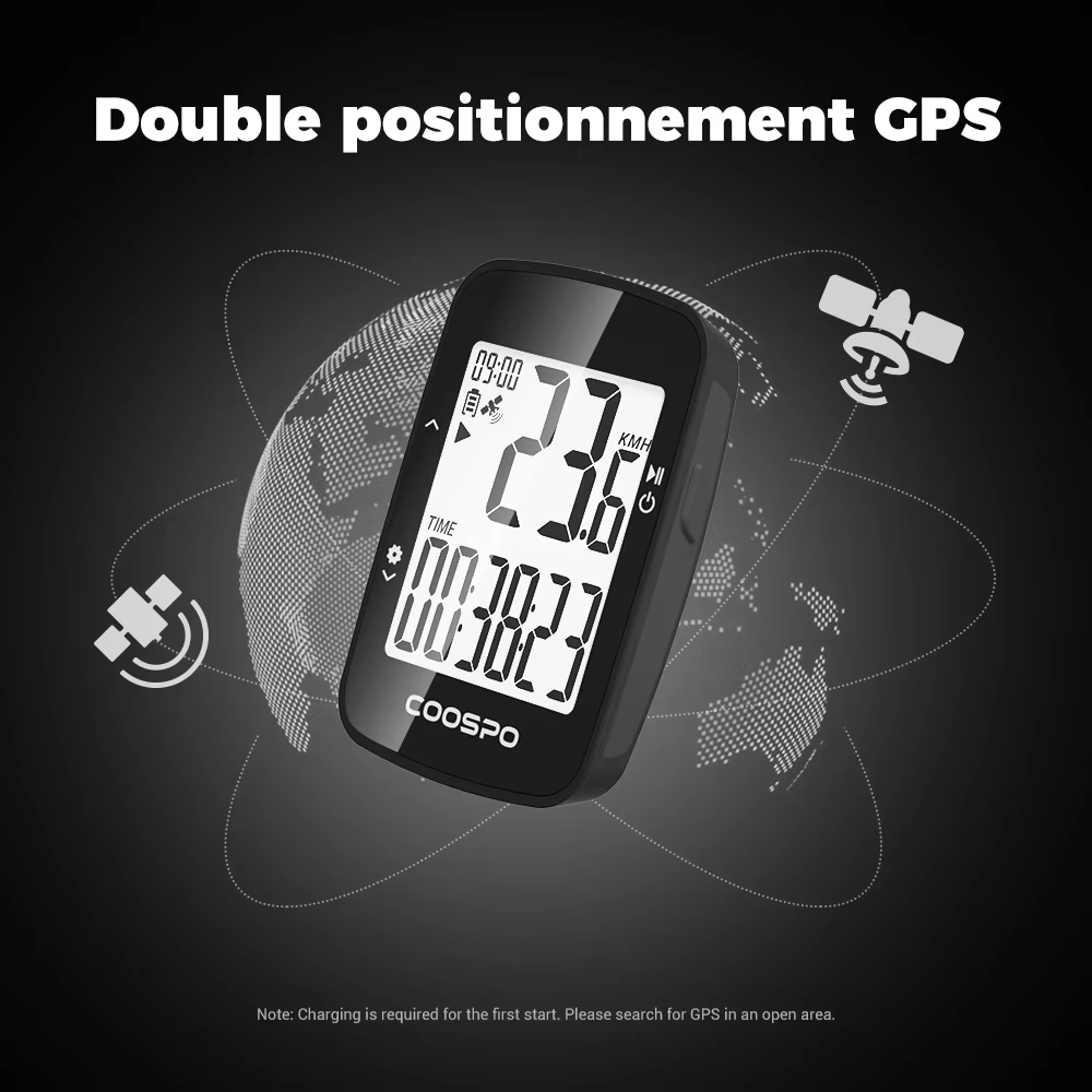 COOSPO BC26 Compteur Velo sans Fil GPS