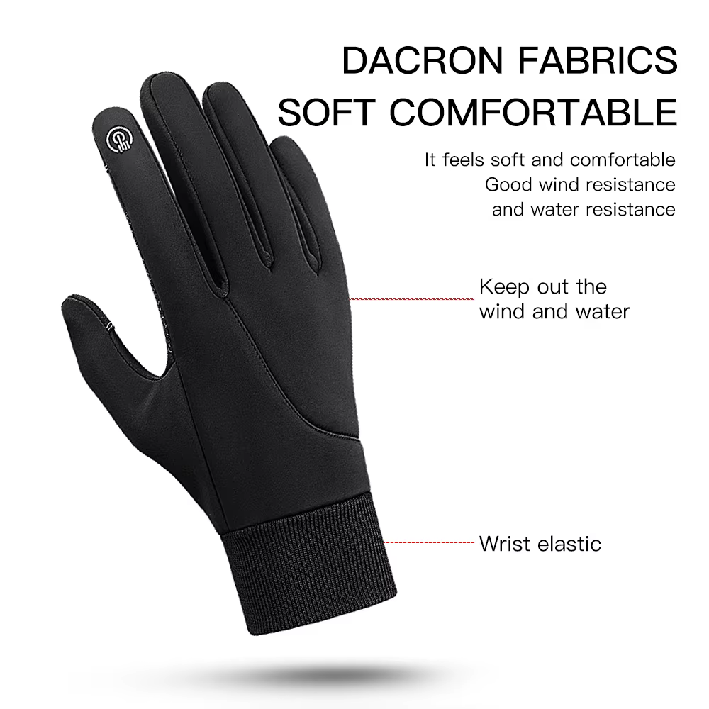 Gants thermiques étanches à écran tactile pour hommes et femmes