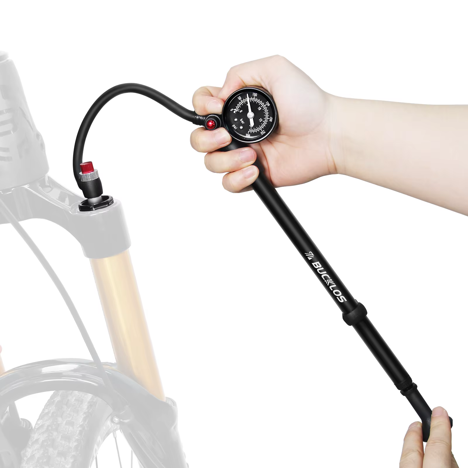BUCKLOS vélo fourche avant pompe vtt