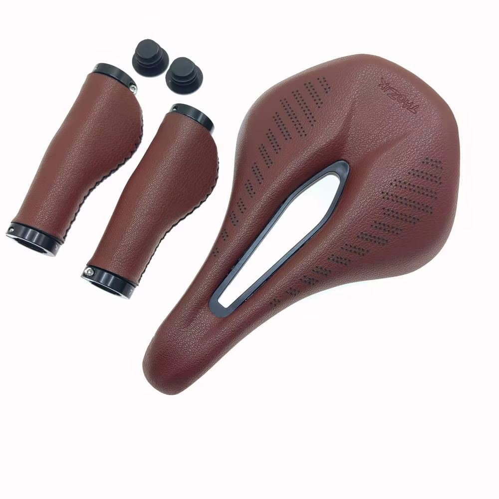 Selle de vélo respirante en cuir PU