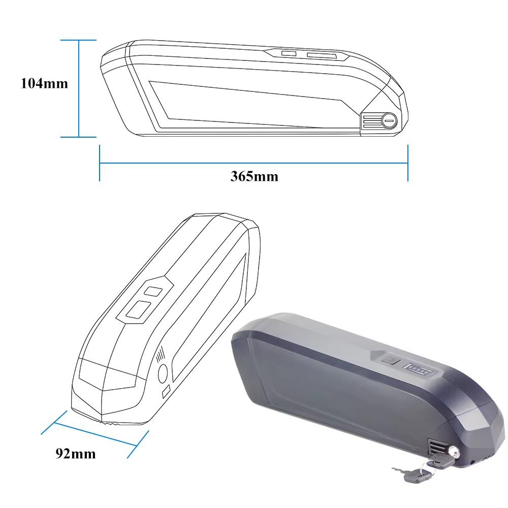 Batterie de vélo électrique amovible 36V 7.8Ah 14Ah pour Empulse Streetjet Huffy Everett 350W Transic