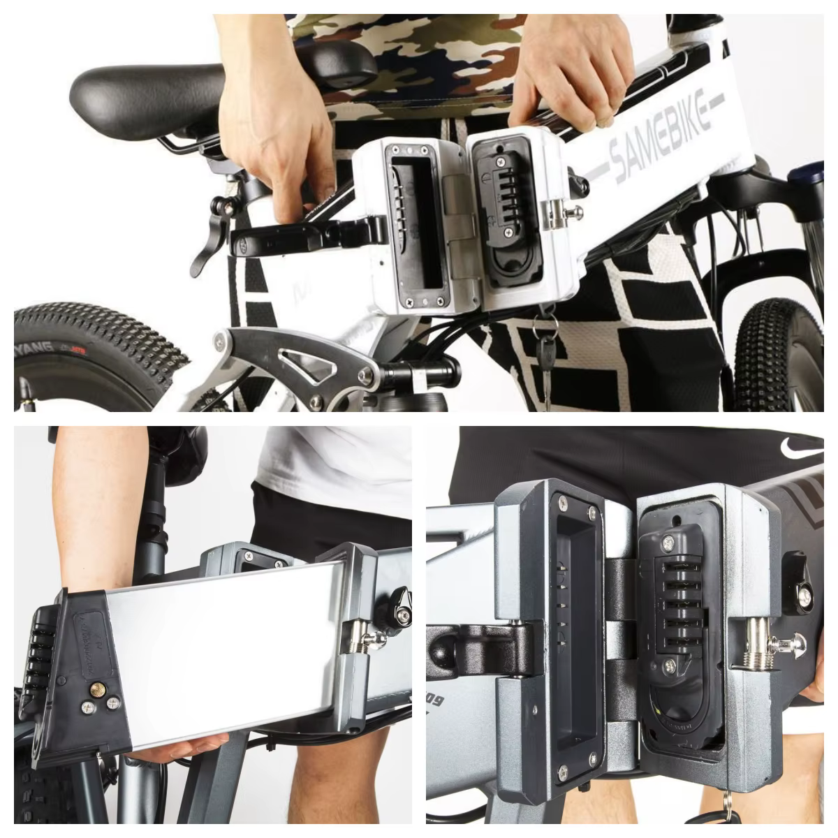 Batterie de vélo électrique pour ENGWE E-Bike EP-2 Engine PRO 48V 12.8Ah 10.4Ah 14Ah 250W-750W moteur pliant
