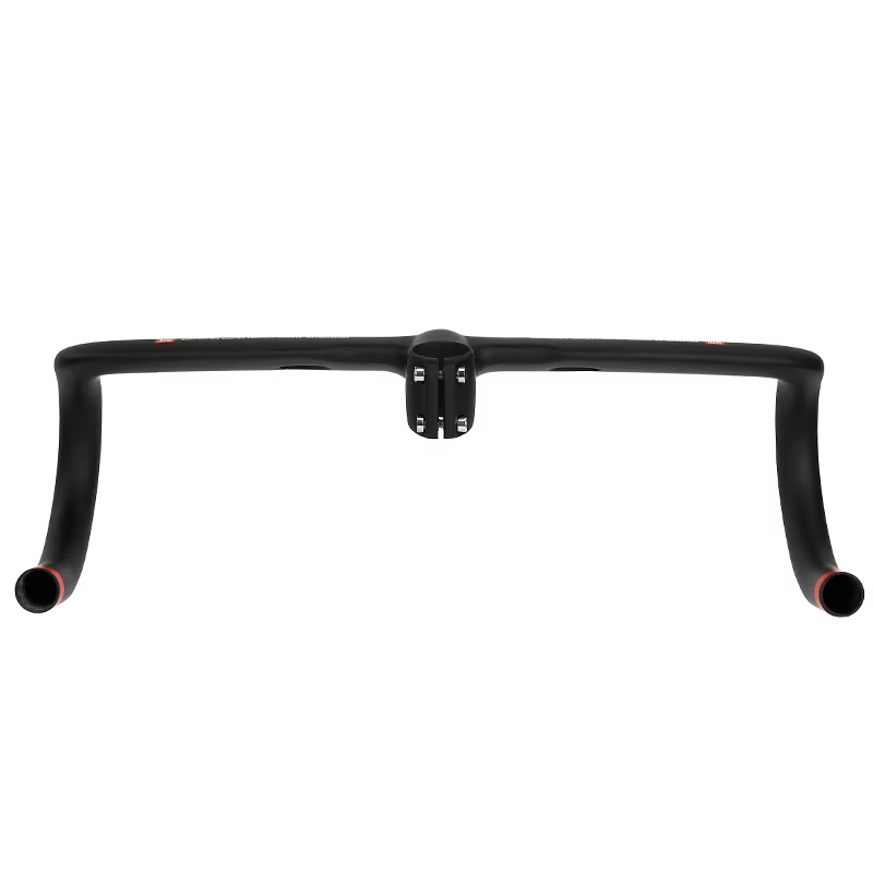Nouveau ZNIINO noir entièrement en Fiber de carbone intégré guidon de vélo de route poignée
