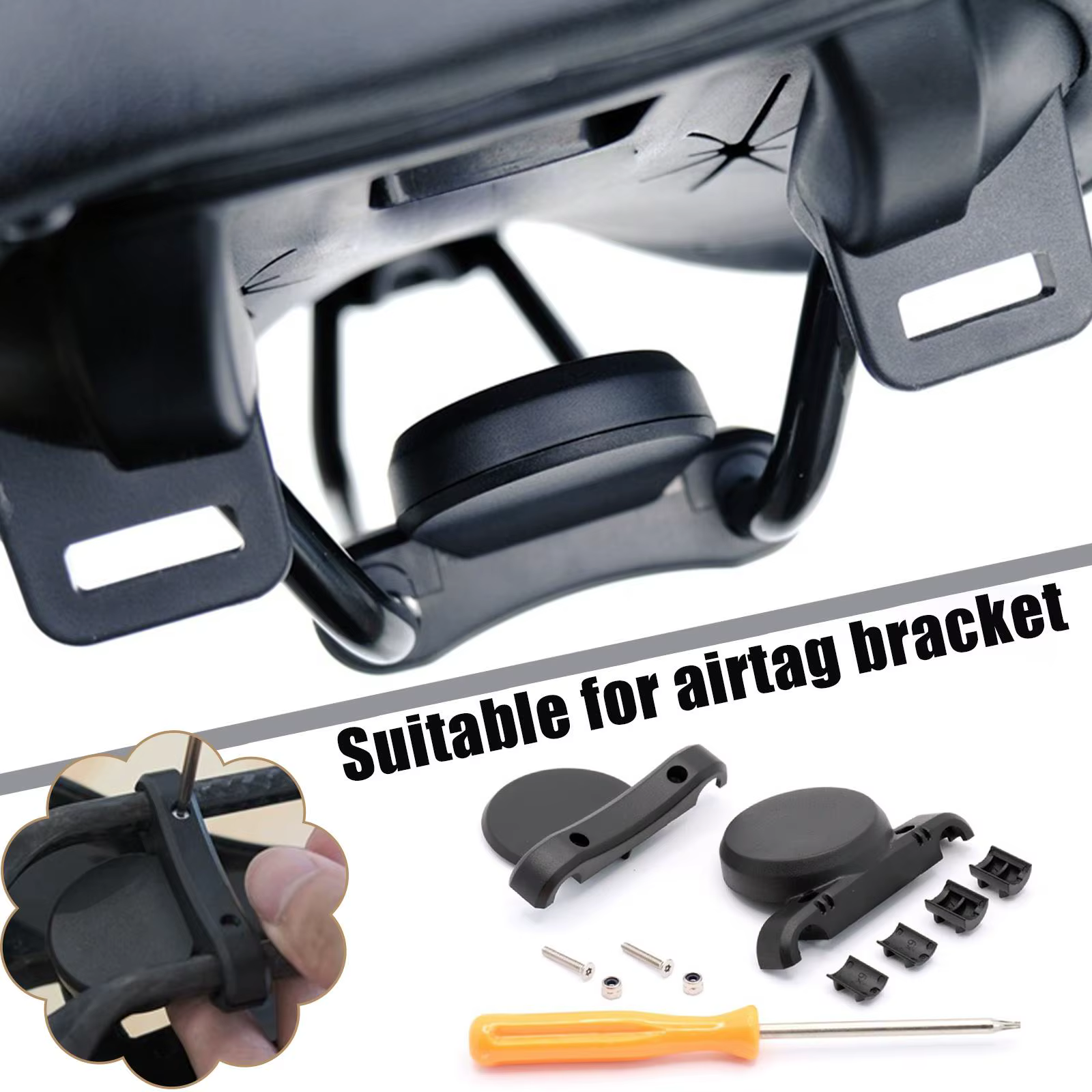 Support de vélo protecteur pour Airtag