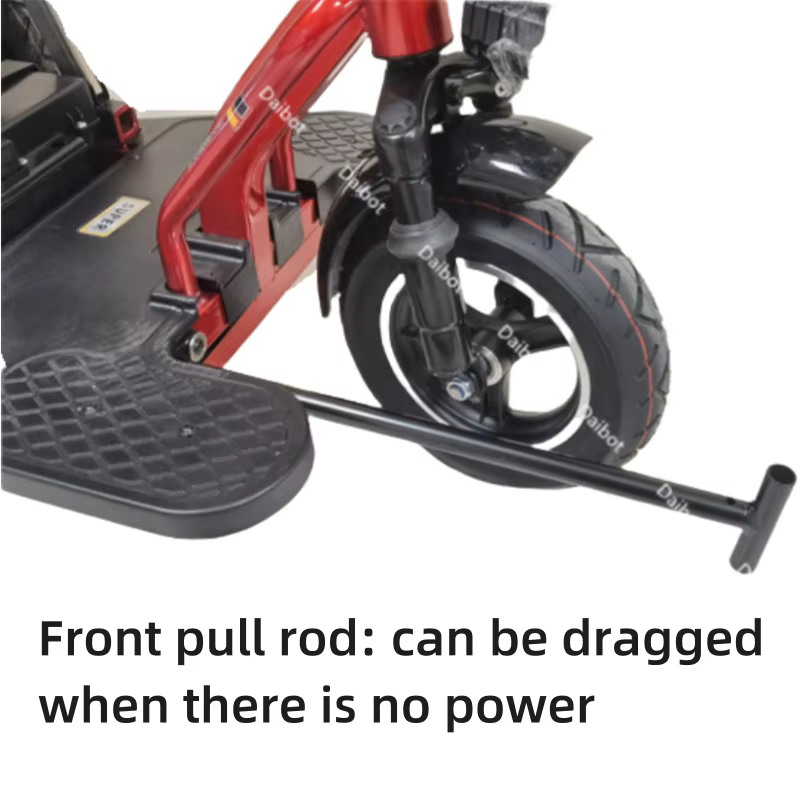 Trottinette de mobilité pliable à 3 roues amovible pour 2 personnes