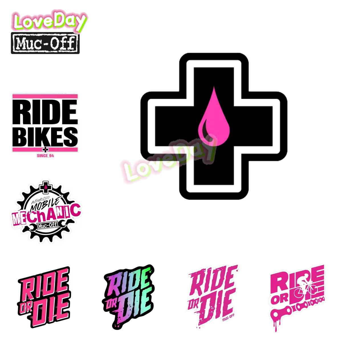 Autocollants de vélo RIDE OR DIE